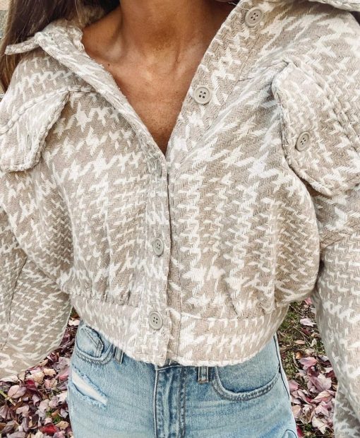 Everly Jacket – Taupe - Image 6