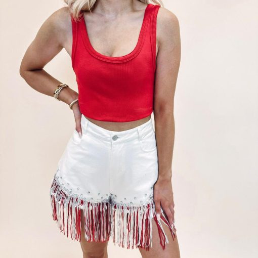 Firework Denim Shorts - Image 3