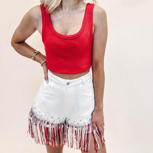 Firework Denim Shorts - Image 4
