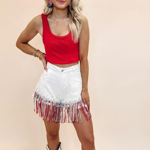 Firework Denim Shorts - Image 5