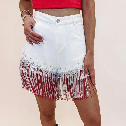 Firework Denim Shorts - Image 6