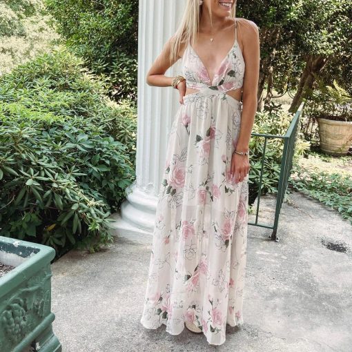 Floral Maxi Dress - Image 3