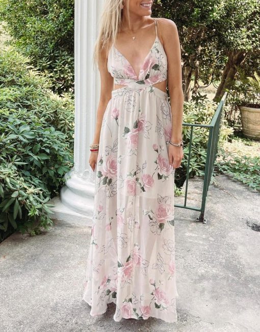 Floral Maxi Dress - Image 4