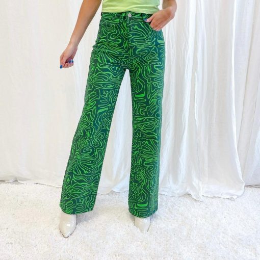 Green Printed Pants - Image 5