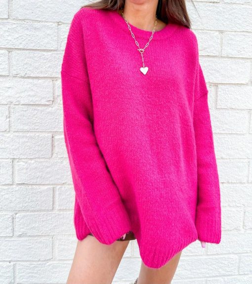 Harper Hot Pink Sweater - Image 6