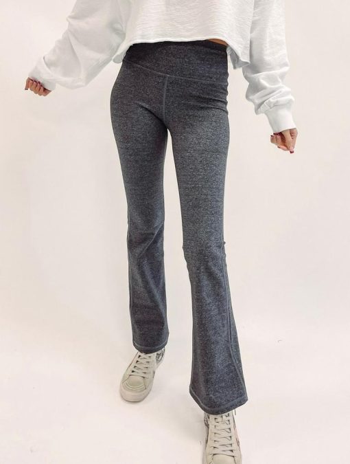 Heather Grey Yoga Pants - Image 4