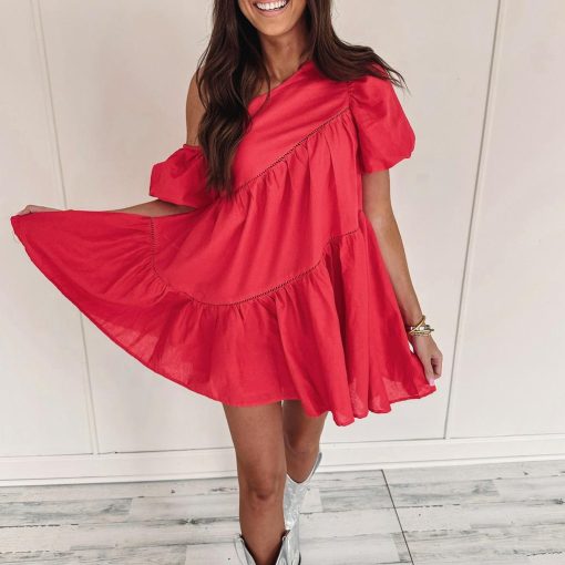 Jamie Dress – Red - Image 5