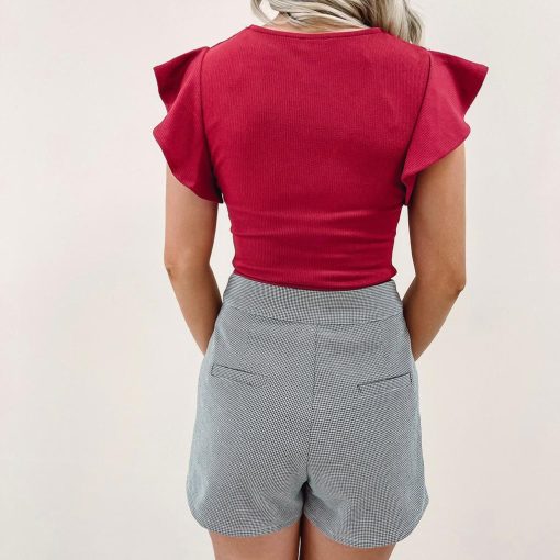 Jennifer Top – Burgundy - Image 4