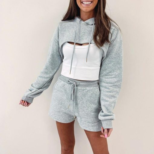 Kendall Cropped Hoodie - Image 5
