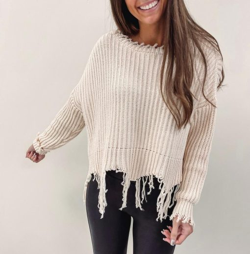 Layla Distressed Sweater - Image 3