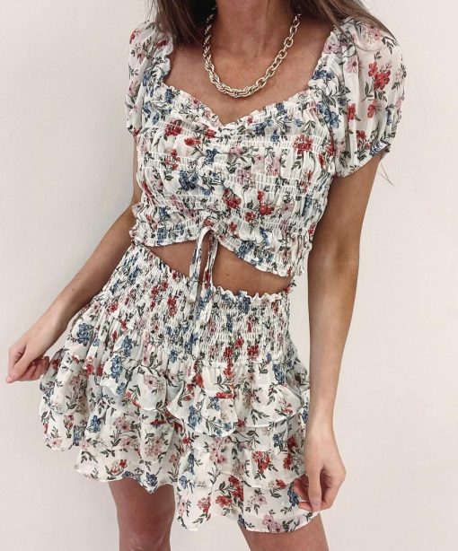 Leigh Smocked Skirt - Image 6