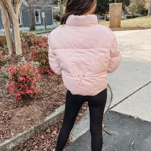 Light Pink Puffer Jacket - Image 4
