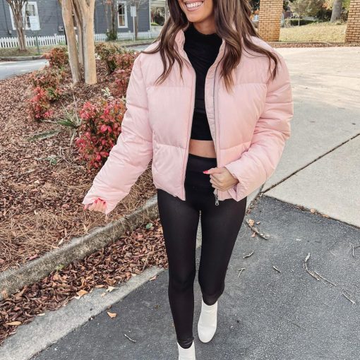 Light Pink Puffer Jacket - Image 5