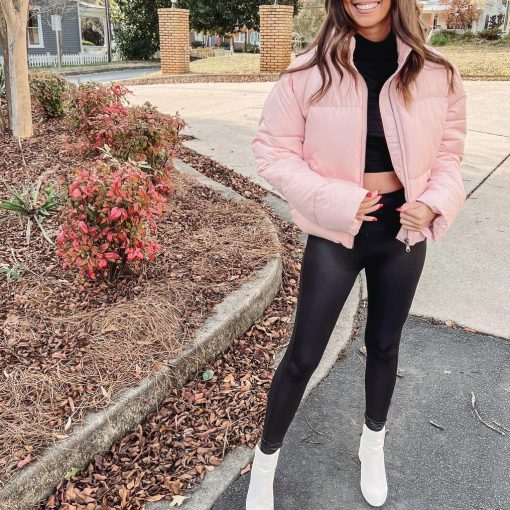 Light Pink Puffer Jacket - Image 6