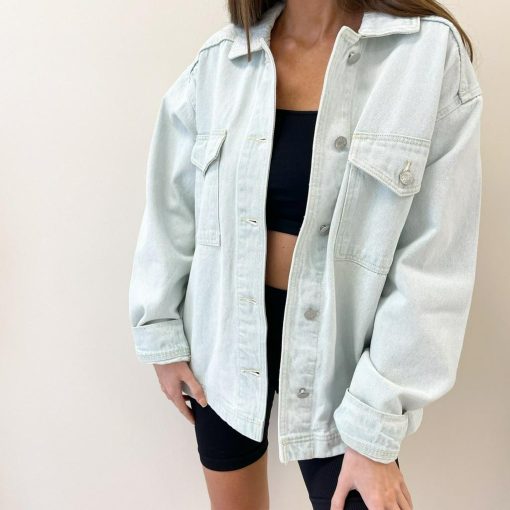 Light Wash Denim Jacket - Image 5