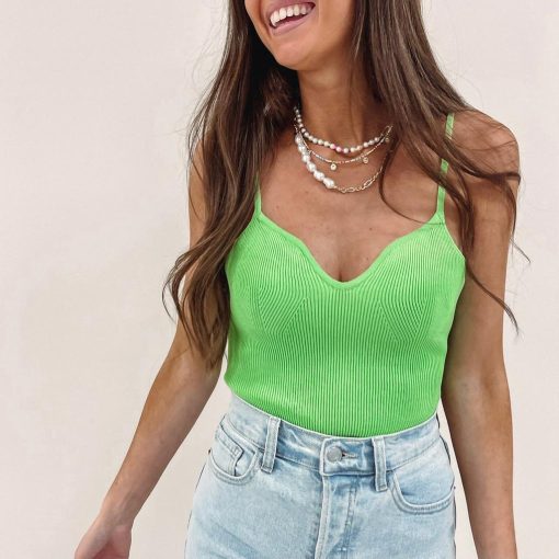 Neon Sweetheart Neckline Bodysuit - Image 5