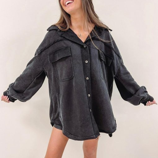 Olson Shacket – Black - Image 5