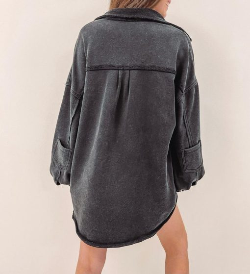 Olson Shacket – Black - Image 6
