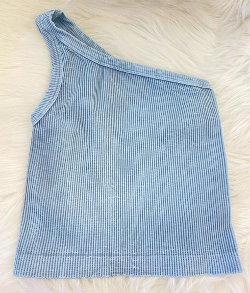 One Shoulder Seamless Tank - Image 6