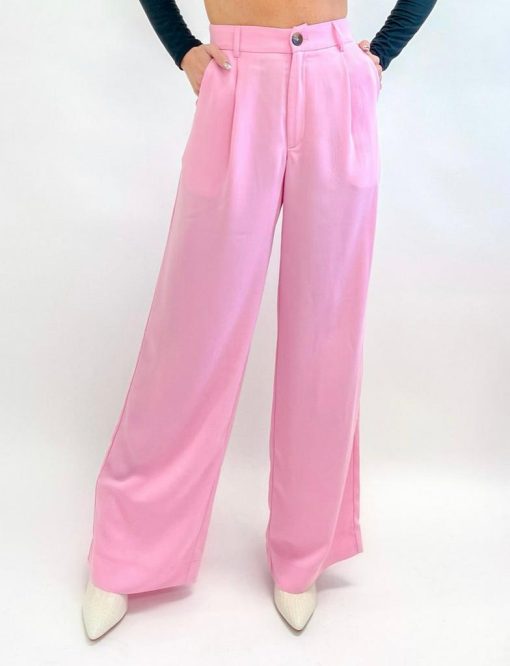 Pink Pleated Pants - Image 4