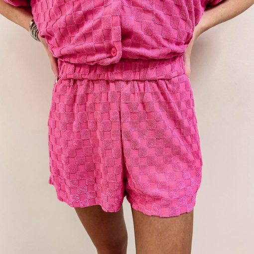 Pink Terry Cloth Lounge Set - Image 4