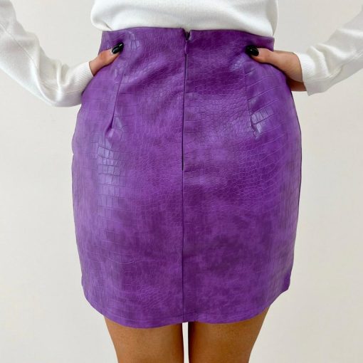 Purple Croc Skirt - Image 6
