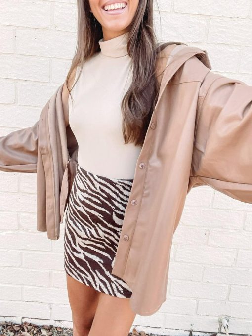 Rebecca Leather Shacket - Image 3