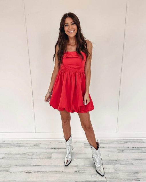 Reese Red Dress - Image 3