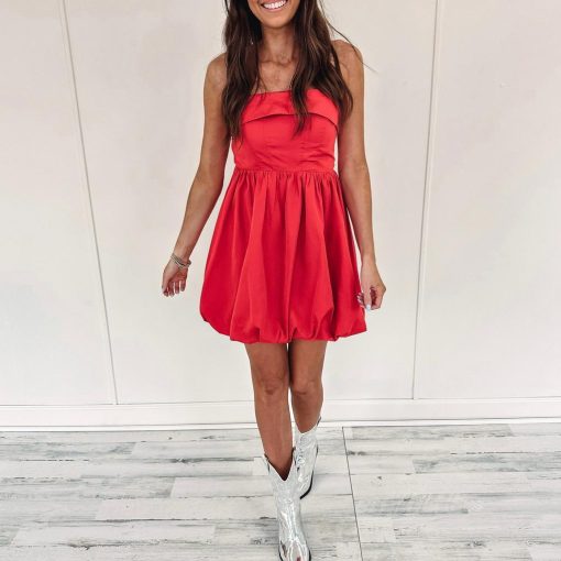 Reese Red Dress - Image 6