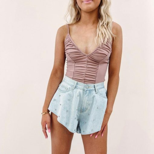 Rhinestone Flutter Shorts - Image 4