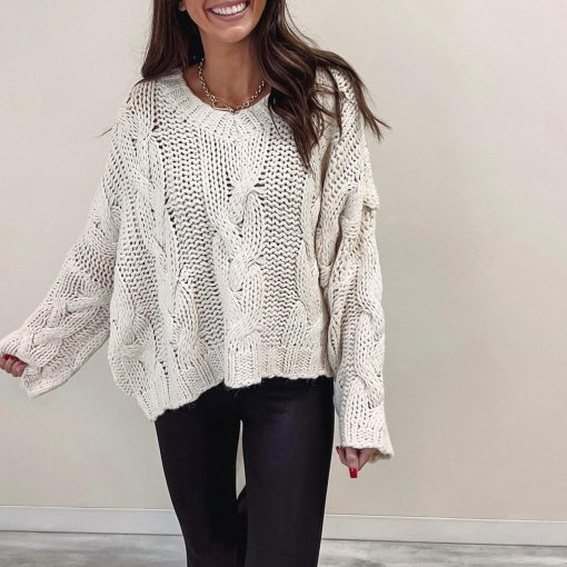 Salem Sweater – Cream - Image 4