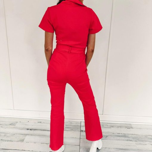 Sarah Jumpsuit – Red - Image 4