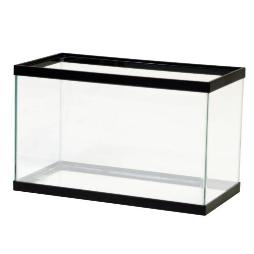 Aqueon Standard Glass Rectangle Aquarium Clear Silicone Black - 10 Gal