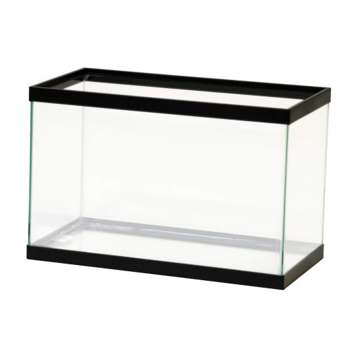 Aqueon Standard Glass Rectangle Aquarium Clear Silicone Black - 5.5 Ga