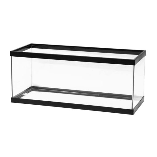 Aqueon Standard Glass Rectangle Aquarium Clear Silicone Black - 20 Gal